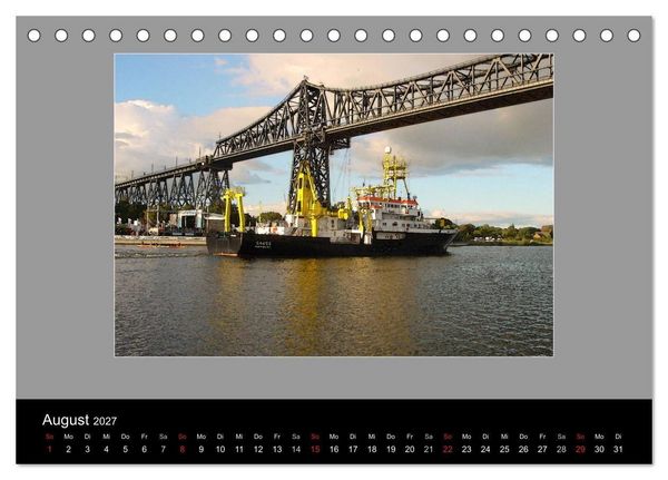 Produktbild: Am Nord- Ostsee-Kanal (Tischkalender 2027 DIN A5 quer), CALVENDO Monatskalender