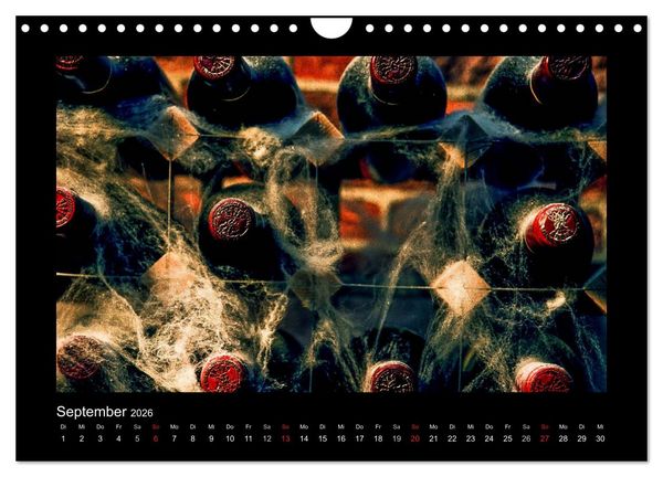 Produktbild: Wein - Reben, Wingerte und historische Weinkeller (Wandkalender 2026 DIN A4 quer), CALVENDO Monatskalender