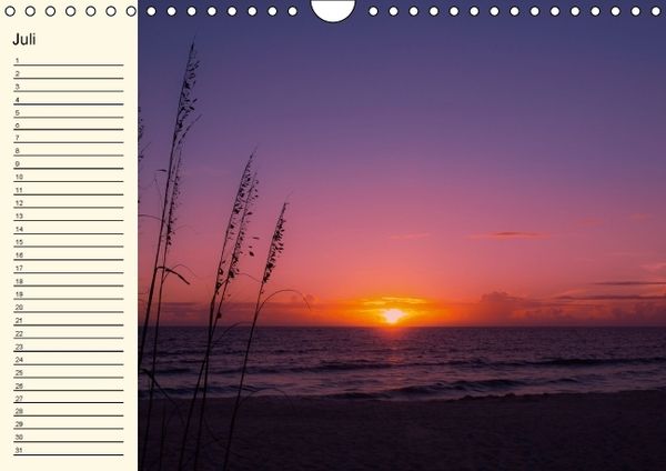 Produktbild: Immerw&auml;hrender Geburtstagskalender &ndash; Beautiful Sunsets (Wandkalender immerw&auml;hrend DIN A4 quer)