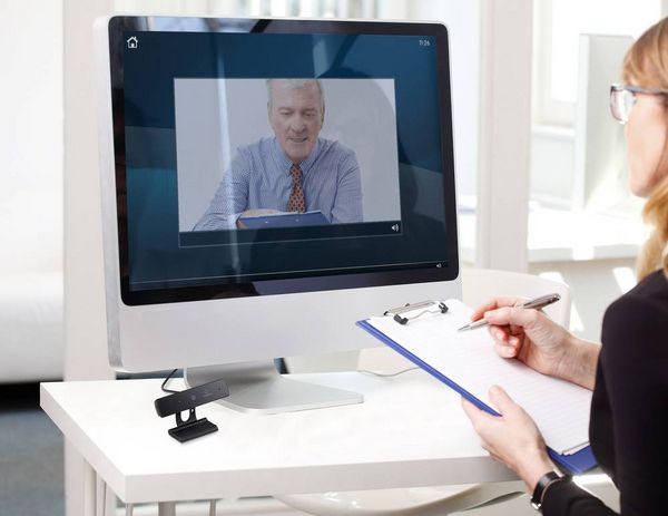 Produktbild: Renkforce RF-WC1080P1 Full HD-Webcam 1920 x 1080 Pixel Klemm-Halterung