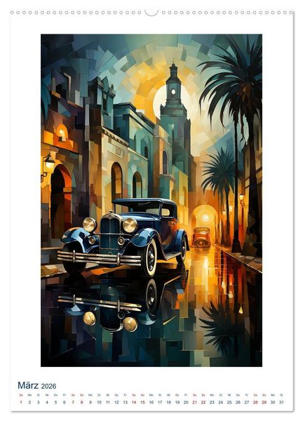 Produktbild: ART DECO City (Wandkalender 2026 DIN A2 hoch), CALVENDO Monatskalender