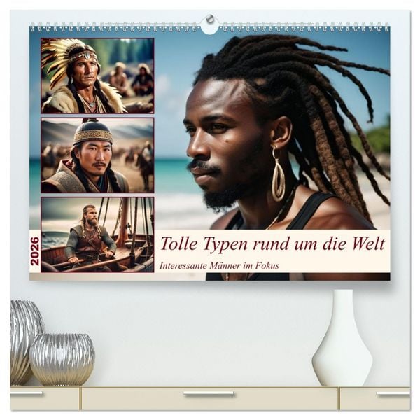 Produktbild: Tolle Typen rund um die Welt (hochwertiger Premium Wandkalender 2026 DIN A2 quer), Kunstdruck in Hochglanz