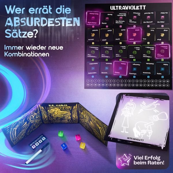 Produktbild: Ultraviolett &ndash; Das abgefahrene Zeichenspiel mit unsichtbarer Zaubertinte&nbsp;