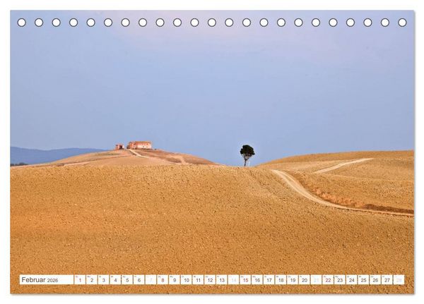 Produktbild: Toskana - Goldene Farben des toskanischen Herbstes (Tischkalender 2026 DIN A5 quer), CALVENDO Monatskalender