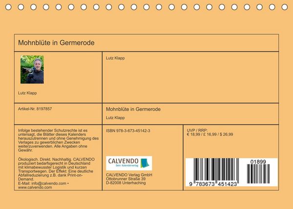 Produktbild: Mohnbl&uuml;te in Germerode (Tischkalender 2022 DIN A5 quer)