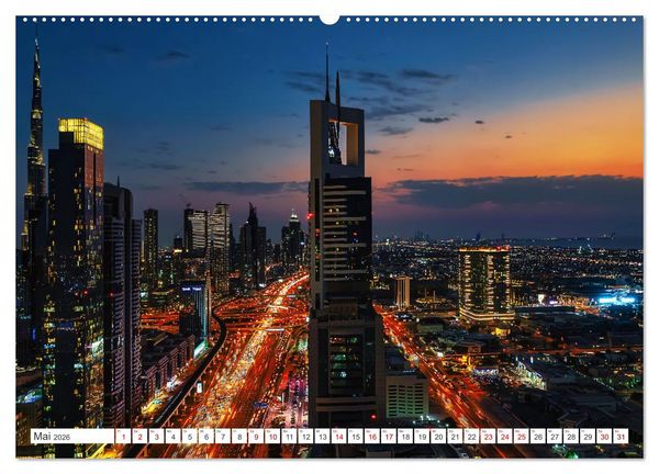 Produktbild: Dubai - Das achte Weltwunder (hochwertiger Premium Wandkalender 2026 DIN A2 quer), Kunstdruck in Hochglanz