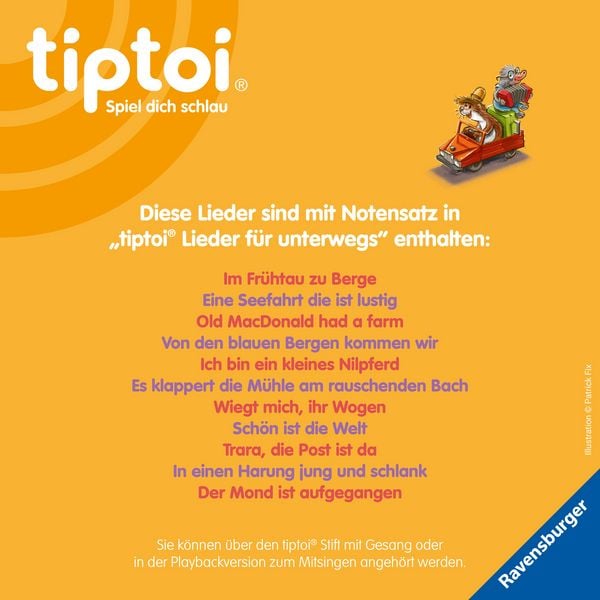 Produktbild: tiptoi&reg; Liederb&uuml;cher - Meine sch&ouml;nsten Lieder f&uuml;r unterwegs