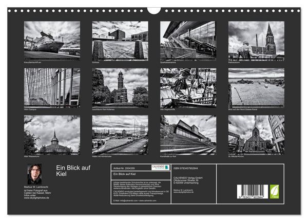 Produktbild: Ein Blick auf Kiel (Wandkalender 2026 DIN A3 quer), CALVENDO Monatskalender