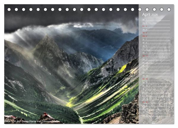 Produktbild: Alpen&uuml;berquerung (Tischkalender 2026 DIN A5 quer), CALVENDO Monatskalender