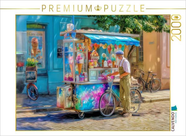 Produktbild: CALVENDO Puzzle Bunte Stadt | 2000 Teile Lege-Gr&ouml;&szlig;e 90x67cm Foto-Puzzle f&uuml;r gl&uuml;ckliche Stunden