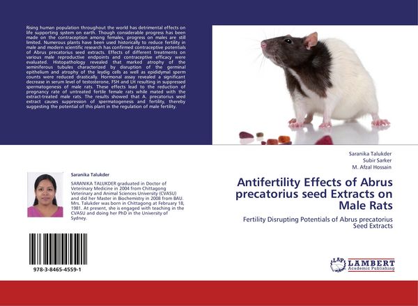 Produktbild: Antifertility Effects of Abrus precatorius seed Extracts on Male Rats