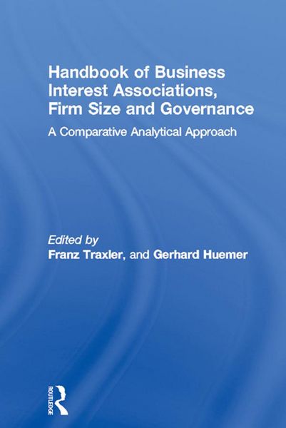 Produktbild: Handbook of Business Interest Associations, Firm Size and Governance