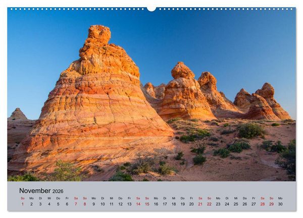 Produktbild: Magische Landschaften - Unterwegs im S&uuml;dwesten der USA (Wandkalender 2026 DIN A2 quer), CALVENDO Monatskalender
