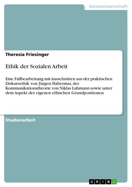 Produktbild: Ethik der Sozialen Arbeit