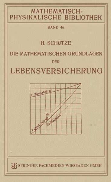 Produktbild: Die Mathematischen Grundlagen der Lebensversicherung