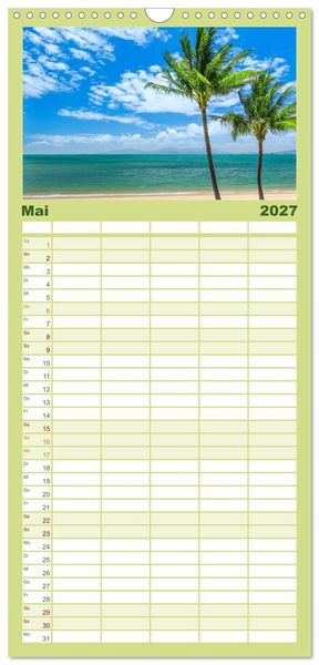 Produktbild: Familienplaner 2027 - Australien mit 5 Spalten (Wandkalender, 21 x 45 cm) CALVENDO