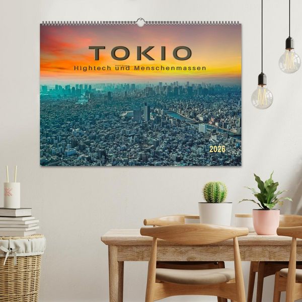 Produktbild: Tokio - Hightech und Menschenmassen (Wandkalender 2026 DIN A2 quer), CALVENDO Monatskalender