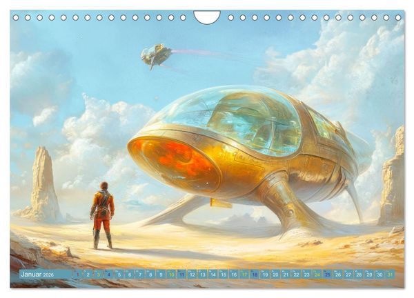 Produktbild: Science Fiction - Originelle Welten (Wandkalender 2026 DIN A4 quer), CALVENDO Monatskalender