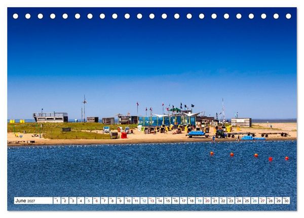 Produktbild: The German North Sea coast (Desk Calendar 2027 DIN A5 landscape), CALVENDO 12 Month DeskCalendar