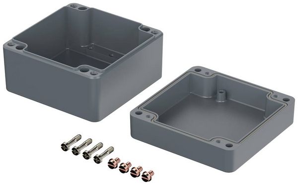 Produktbild: Bopla EUROMAS A 121 01121000 Industrie-Geh&auml;use 140 x 140 x 91 Aluminium Silber-Grau (RAL 7001) 1 St.