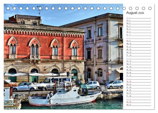 Produktbild: Sizilien - Insel zwischen zwei Kontinenten (Tischkalender 2026 DIN A5 quer), CALVENDO Monatskalender