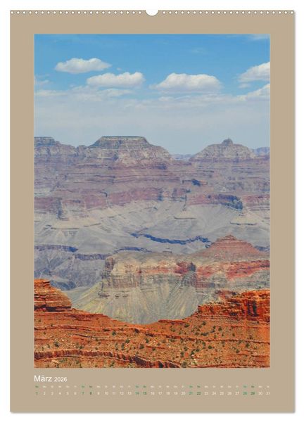 Produktbild: Erlebe mit mir den Grand Canyon (Wandkalender 2026 DIN A2 hoch), CALVENDO Monatskalender