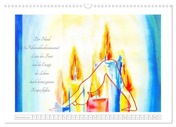 Produktbild: Yoga Elementarkr&auml;fte - Yoga Asanas zu den vier Elementen (Wandkalender 2026 DIN A3 quer), CALVENDO Monatskalender