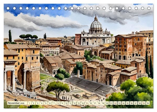 Produktbild: Italien - La dolce vita (Tischkalender 2026 DIN A5 quer), CALVENDO Monatskalender