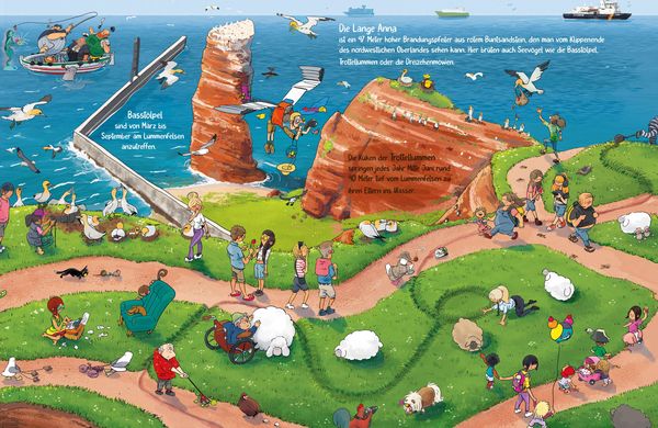 Produktbild: Das Helgoland Wimmelbuch