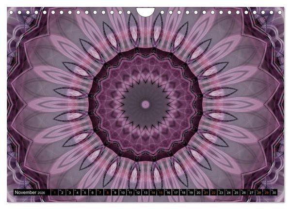 Produktbild: Energie - Mandalas, Spiritualit&auml;t durch die Farbe Lila (Wandkalender 2026 DIN A4 quer), CALVENDO Monatskalender