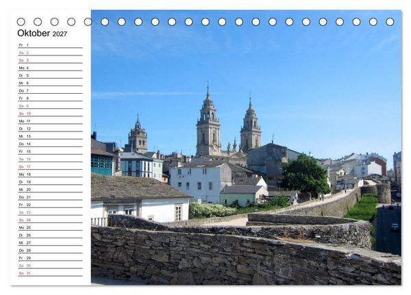 Produktbild: Jakobsweg - Camino Primitivo (Tischkalender 2027 DIN A5 quer), CALVENDO Monatskalender