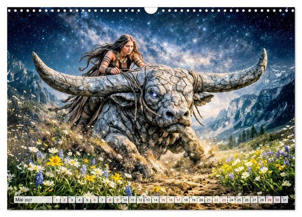 Produktbild: Sternzeichen - Die M&auml;chte des Tierkreises (Wandkalender 2027 DIN A3 quer), CALVENDO Monatskalender