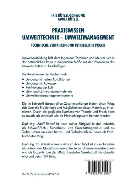 Produktbild: Praxiswissen Umwelttechnik &mdash; Umweltmanagement