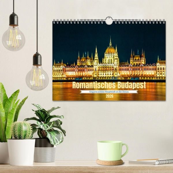 Produktbild: Romantisches Budapest - Ungarns sch&ouml;ne Hauptstadt an der Donau (Wandkalender 2026 DIN A4 quer), CALVENDO Monatskalender