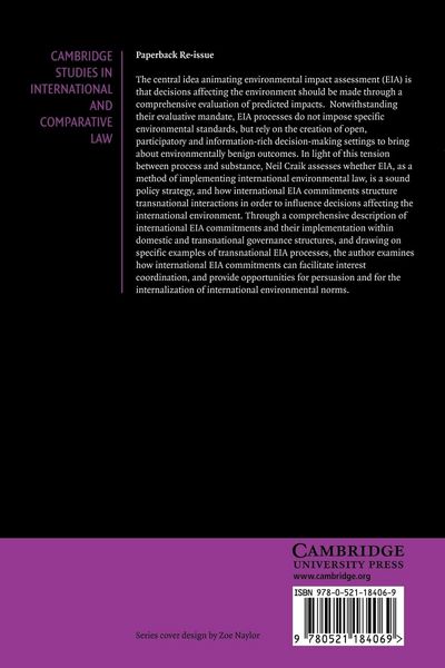 Produktbild: The International Law of Environmental Impact Assessment