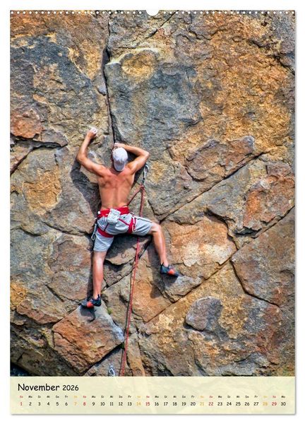 Produktbild: Klettern - Adrenalin pur (hochwertiger Premium Wandkalender 2026 DIN A2 hoch), Kunstdruck in Hochglanz