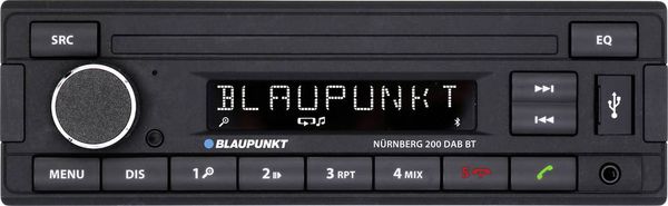 Produktbild: Blaupunkt N&uuml;rnberg 200 DAB BT Autoradio Bluetooth&reg;-Freisprecheinrichtung, DAB+ Tuner