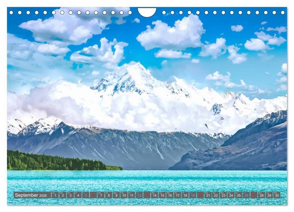 Produktbild: A journey from Auckland to Queenstown (Wall Calendar 2026 DIN A4 landscape), CALVENDO 12 Month Wall Calendar