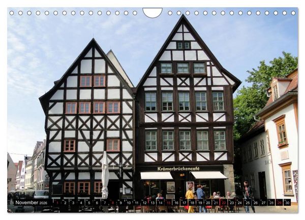 Produktbild: Willkommen in ERFURT (Wandkalender 2026 DIN A4 quer), CALVENDO Monatskalender