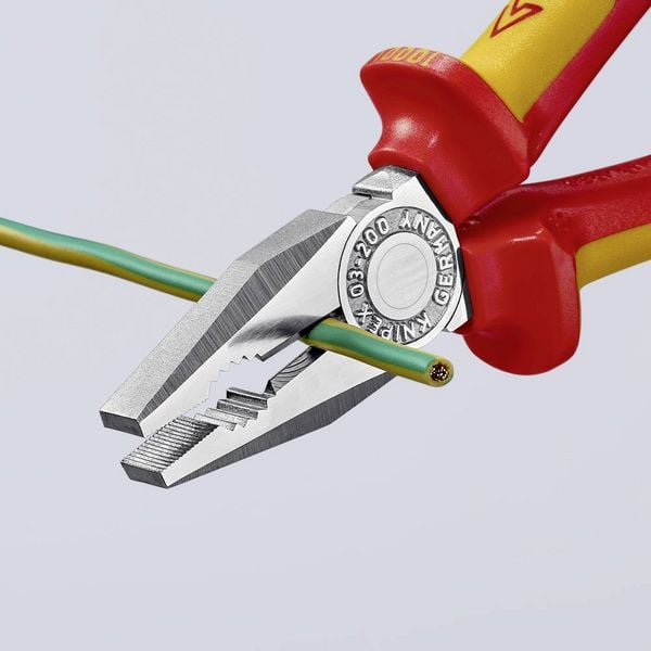 Produktbild: Knipex 03 06 200 VDE Kombizange 200mm DIN ISO 5746, DIN EN 60900