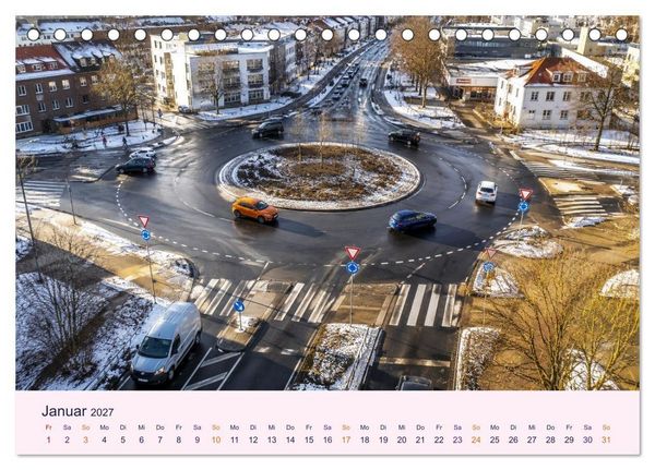 Produktbild: Roundabouts - Kreisverkehre (Tischkalender 2027 DIN A5 quer), CALVENDO Monatskalender