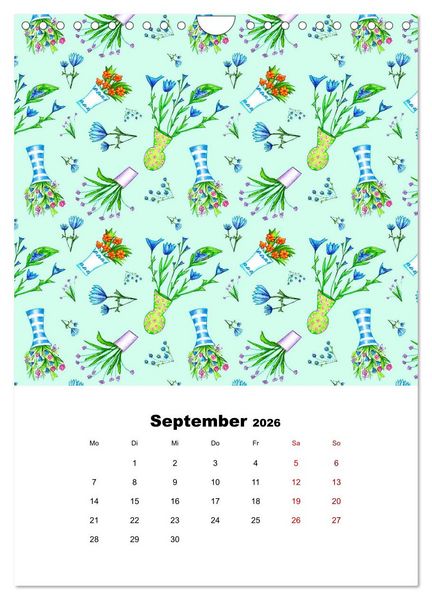 Produktbild: MUSTERMACKE (Wandkalender 2026 DIN A4 hoch), CALVENDO Monatskalender
