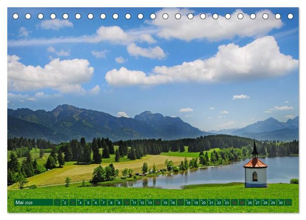 Produktbild: Kirchen und Kapellen in Bayern (Tischkalender 2026 DIN A5 quer), CALVENDO Monatskalender