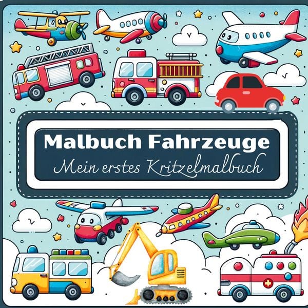 Produktbild: Malbuch Fahrzeuge &ndash; Mein erstes Kritzelmalbuch