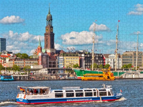 Produktbild: CALVENDO Puzzle Hamburg Hauptkirche Sankt Michaelis, Hamburger Michel | 2000 Teile Lege-Gr&ouml;&szlig;e 90x67cm Foto-Puzzle f&uuml;r gl&uuml;ckliche Stunden