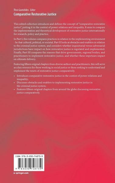 Produktbild: Comparative Restorative Justice