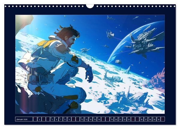 Produktbild: Interstellare Helden (Wandkalender 2026 DIN A3 quer), CALVENDO Monatskalender