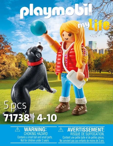 Produktbild: PLAYMOBIL 71738 Frau mit Sennenhund