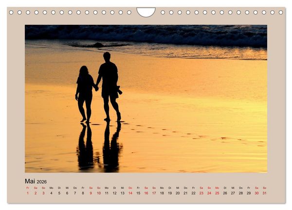 Produktbild: Den Sonnenuntergang gemeinsam genie&szlig;en (Wandkalender 2026 DIN A4 quer), CALVENDO Monatskalender