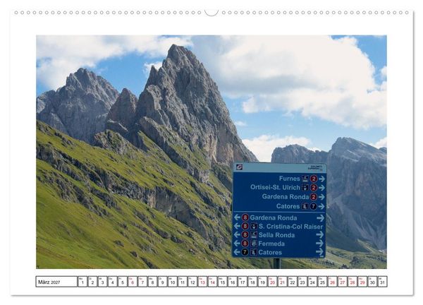 Produktbild: &Uuml;ber dem Gr&ouml;dnertal (hochwertiger Premium Wandkalender 2027 DIN A2 quer), Kunstdruck in Hochglanz